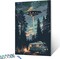 Starry UFO DIY Paint by Numbers for Adults Bus in Forest DIY Oil Painting Acrylic Paint Art Moon Stars Painting Kits Canvas with Acrylic Paint UFO Fantasy Decor 16x20 Inch (Without Frame )